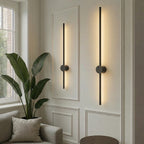 Minimalist Linear LED Wall Light with Slim Metal Bar for Bedroom and Hallway