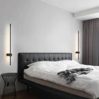 Minimalist Linear LED Wall Light with Slim Metal Bar for Bedroom and Hallway