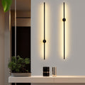 Minimalist Linear LED Wall Light with Slim Metal Bar for Bedroom and Hallway