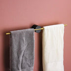 Minimalist Wall Mounted Towel Rail with Round Base for Bathroom
