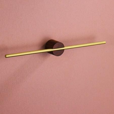 Minimalist Wall Mounted Towel Rail with Round Base for Bathroom
