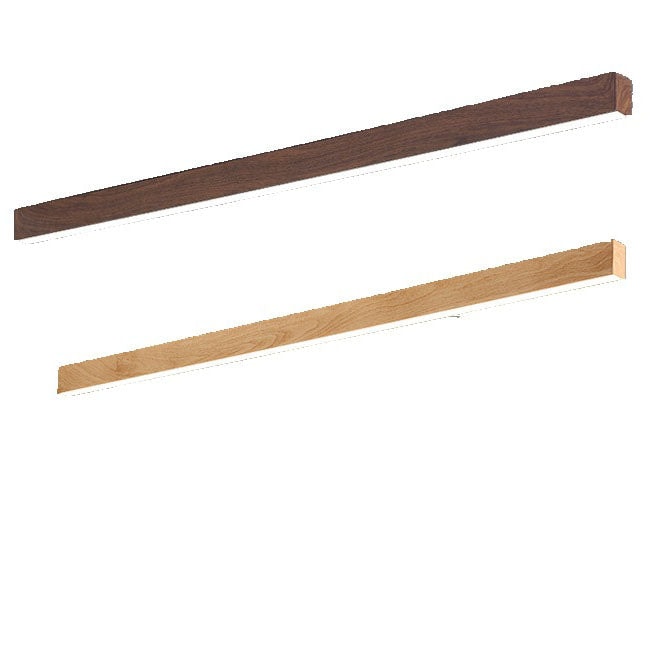Minimalist Wood Grain LED Linear Ceiling Light Flush Mount for Hallway