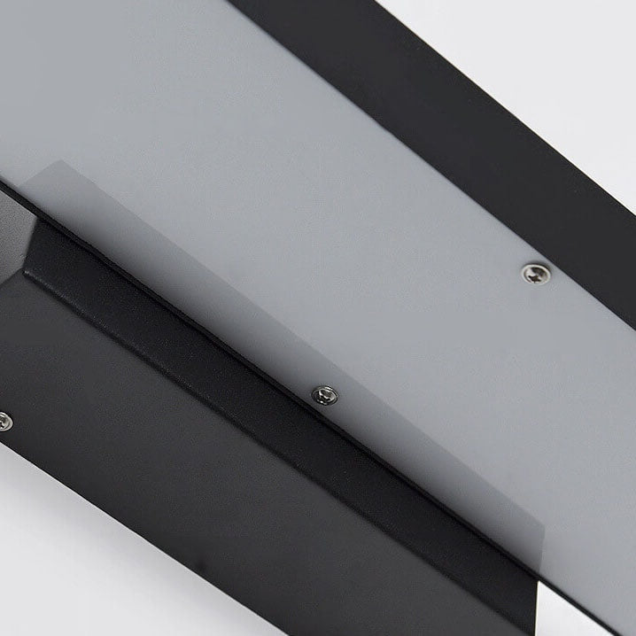 Modern Flat LED Outdoor Wall Light Waterproof with Optional Motion Sensor