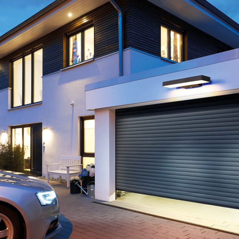 Modern Flat LED Outdoor Wall Light Waterproof with Optional Motion Sensor