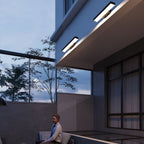 Modern Flat LED Outdoor Wall Light Waterproof with Optional Motion Sensor
