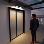 Modern Flat LED Outdoor Wall Light Waterproof with Optional Motion Sensor