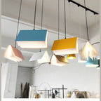 Modern Flying Book Pendant Light with Open Book Shade for Living Room
