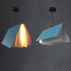 Modern Flying Book Pendant Light with Open Book Shade for Living Room