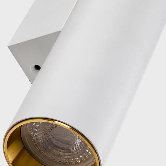 Modern Minimalist Aluminium Cylinder Up and Down LED Wall Light for Bedroom