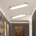 Modern Minimalist Long Oval LED Flush Mount Ceiling Light for Hallway