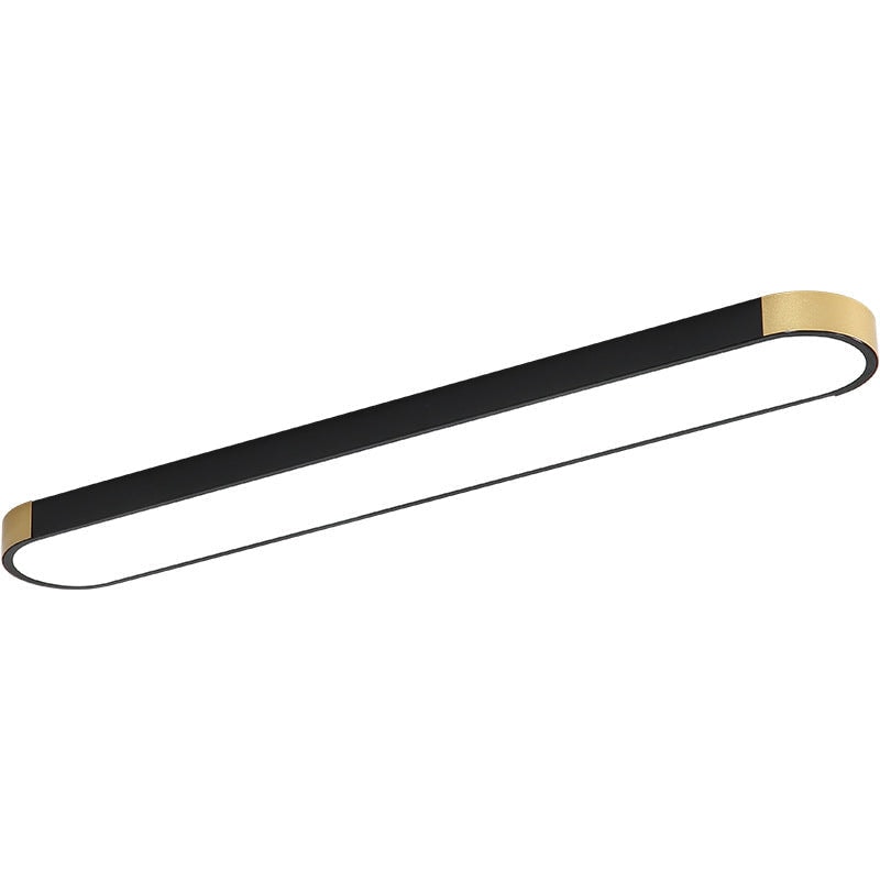 Modern Minimalist Long Oval LED Flush Mount Ceiling Light for Hallway