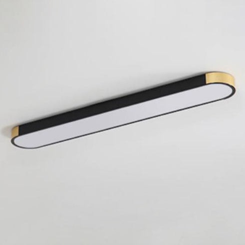 Modern Minimalist Long Oval LED Flush Mount Ceiling Light for Hallway