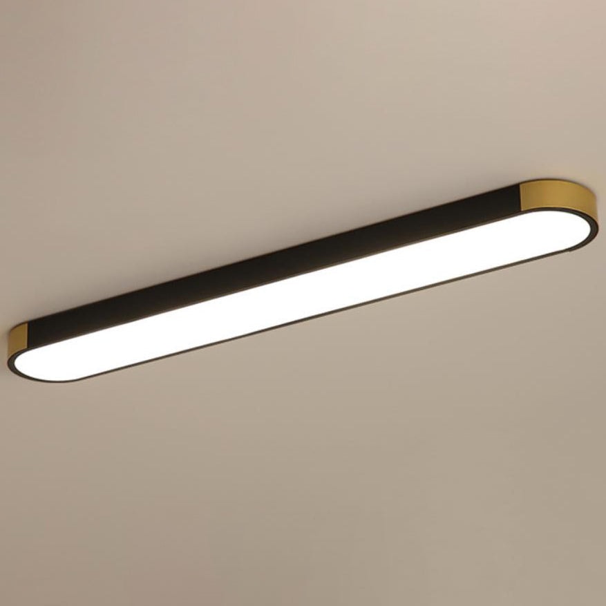 Modern Minimalist Long Oval LED Flush Mount Ceiling Light for Hallway
