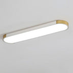 Modern Minimalist Long Oval LED Flush Mount Ceiling Light for Hallway