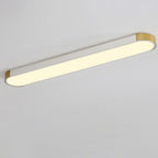 Modern Minimalist Long Oval LED Flush Mount Ceiling Light for Hallway