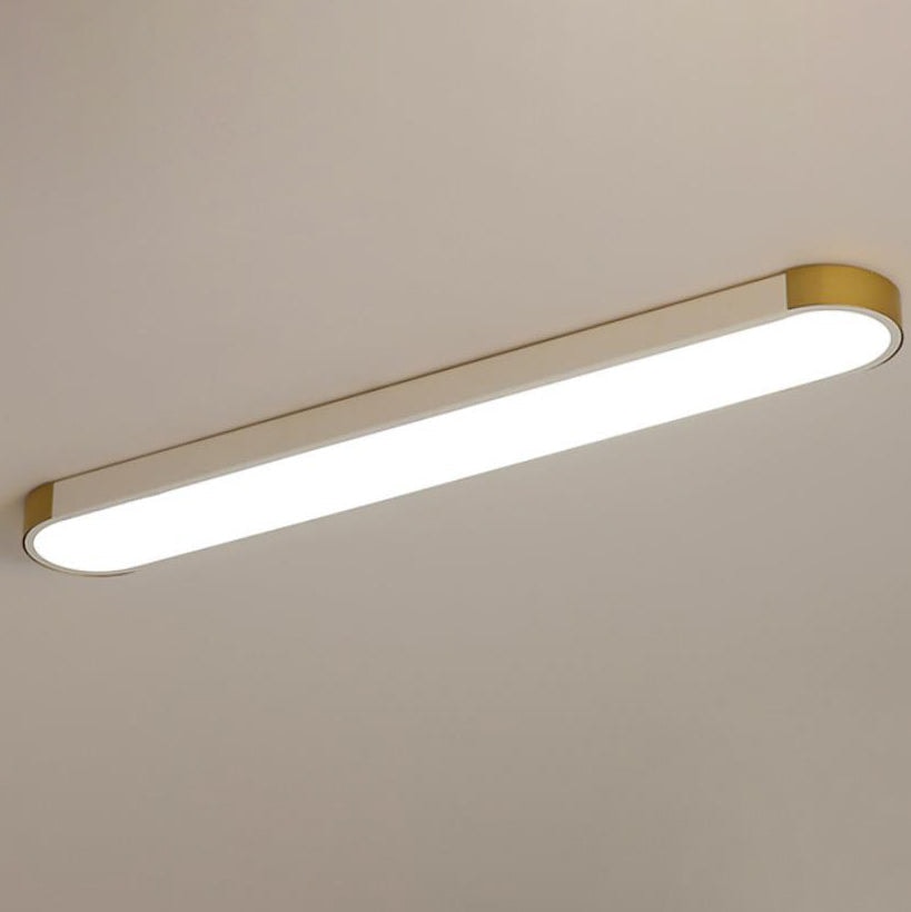 Modern Minimalist Long Oval LED Flush Mount Ceiling Light for Hallway
