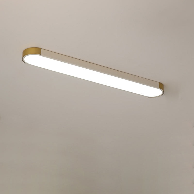 Modern Minimalist Long Oval LED Flush Mount Ceiling Light for Hallway