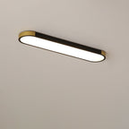 Modern Minimalist Long Oval LED Flush Mount Ceiling Light for Hallway