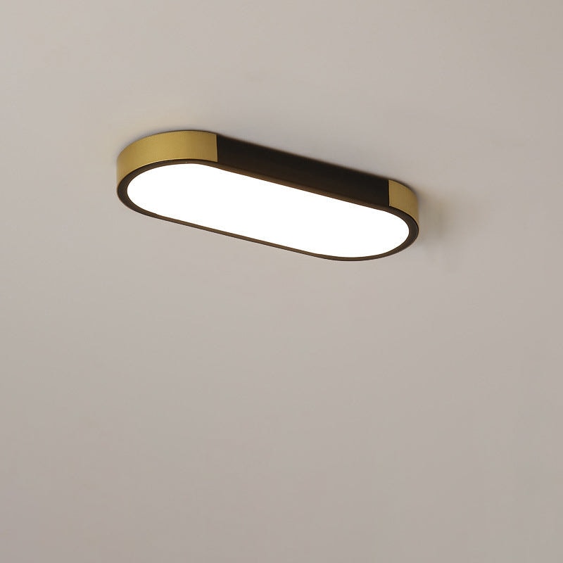 Modern Minimalist Long Oval LED Flush Mount Ceiling Light for Hallway