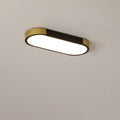 Modern Minimalist Long Oval LED Flush Mount Ceiling Light for Hallway