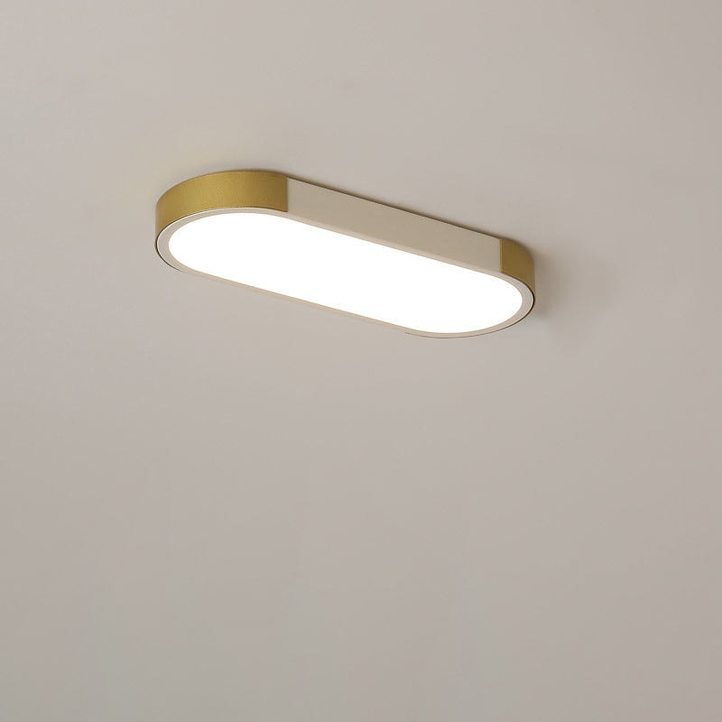 Modern Minimalist Long Oval LED Flush Mount Ceiling Light for Hallway
