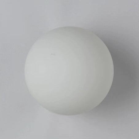 Modern Minimalist Opal Glass Globe Wall Light for Living Room