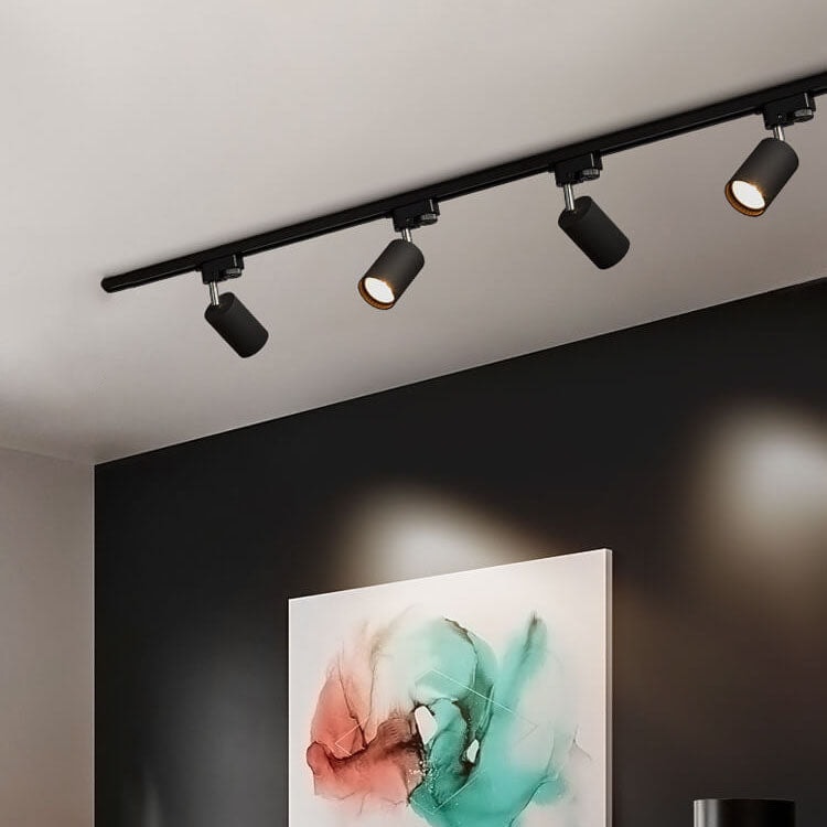 Modern Track Lighting Kit with Adjustable Rotating Spotlights for Kitchen