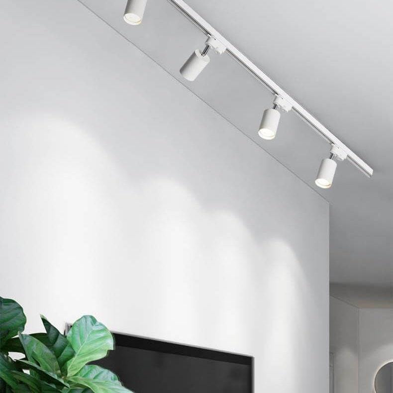 Modern Track Lighting Kit with Adjustable Rotating Spotlights for Kitchen