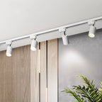 Modern Track Lighting Kit with Adjustable Rotating Spotlights for Kitchen