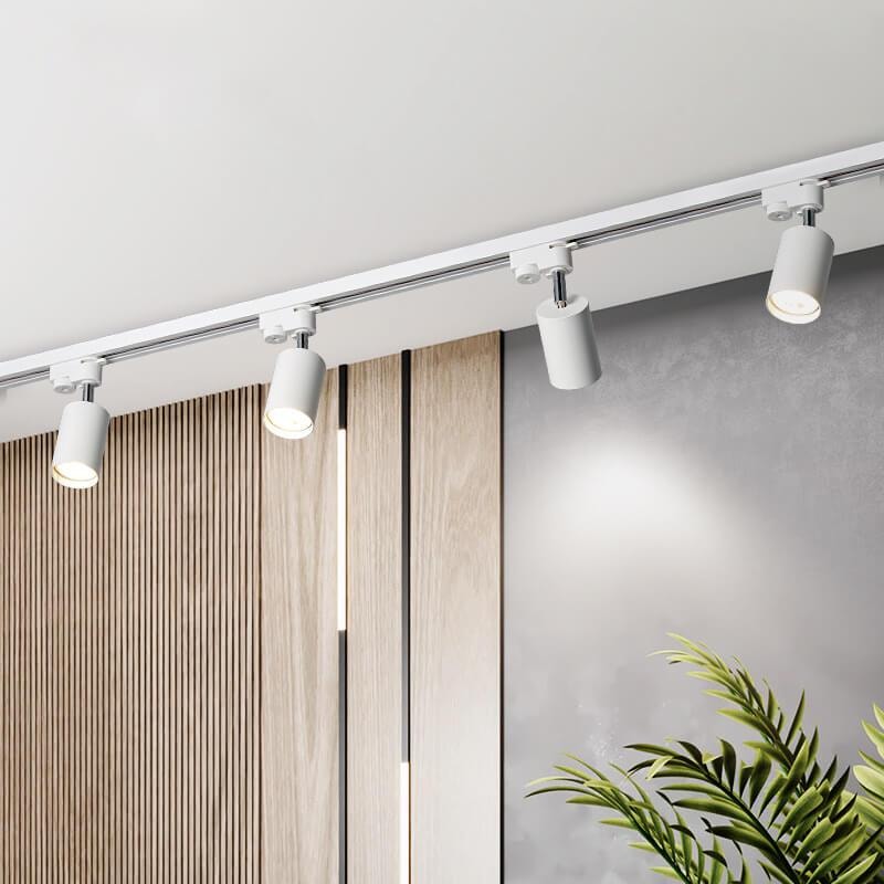 Modern Track Lighting Kit with Adjustable Rotating Spotlights for Kitchen