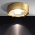 Modern Ultra Thin Copper LED Flush Mount Ceiling Light for Hallway