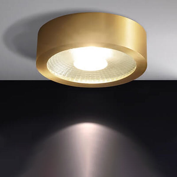 Modern Ultra Thin Copper LED Flush Mount Ceiling Light for Hallway