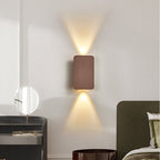 Modern Up and Down LED Wall Light with Brushed Aluminium Panel for Hallway