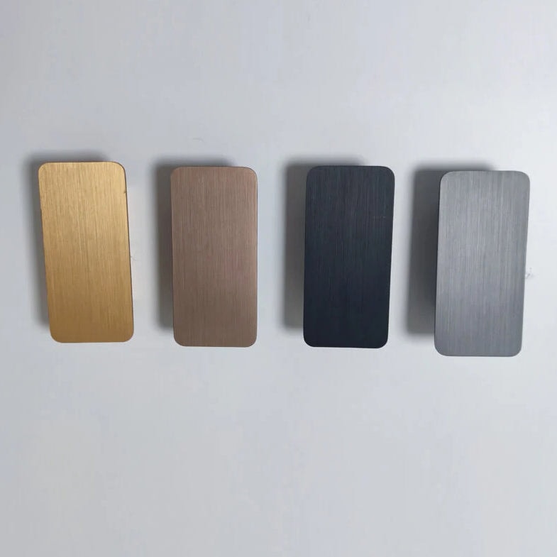 Modern Up and Down LED Wall Light with Brushed Aluminium Panel for Hallway