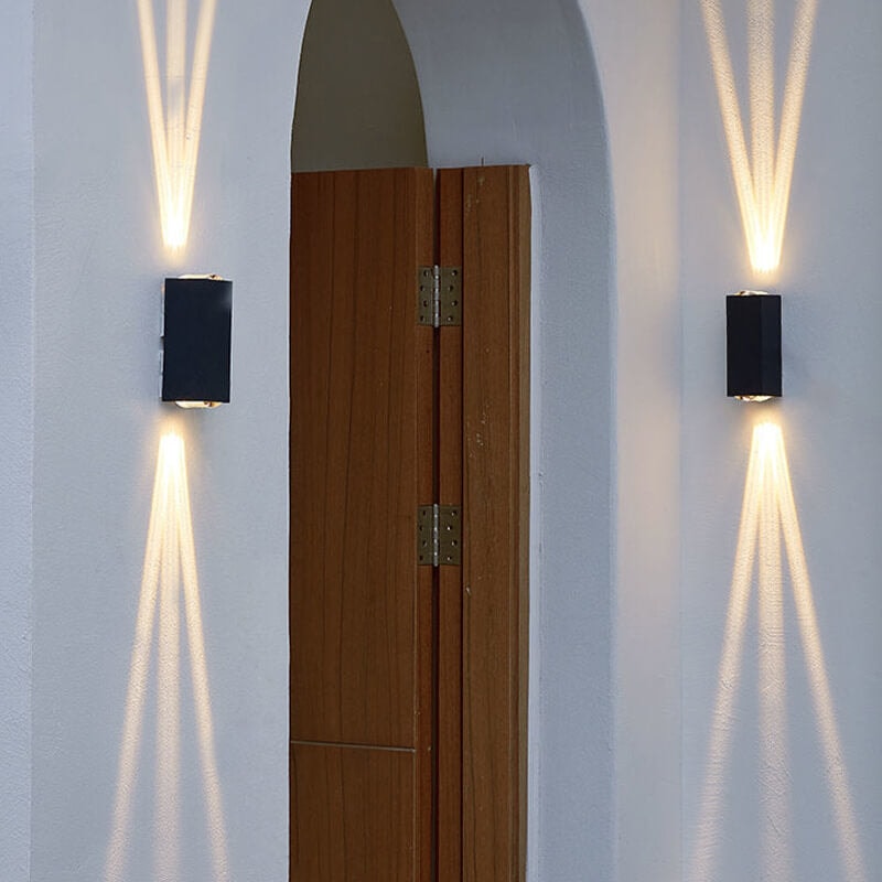 Modern Waterproof Aluminium LED Outdoor Wall Light with Up and Down Beams