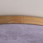 Moon LED Flush Mount Ceiling Light with Wooden Frame for Bedroom