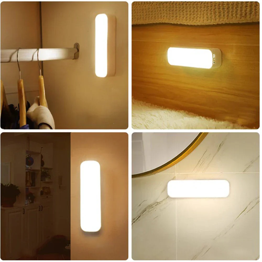Motion Sensor Wall Light with Magnetic Mount | Cordless USB Rechargeable Lamp