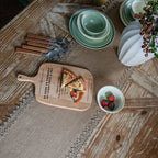 Natural Jute Table Runner with Decorative Trim for Rustic Farmhouse Dining