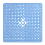 Non Slip Square Shower Mat with Suction Cups and Drain Holes for Bathroom