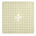 Non Slip Square Shower Mat with Suction Cups and Drain Holes for Bathroom