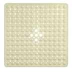 Non Slip Square Shower Mat with Suction Cups and Drain Holes for Bathroom