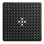 Non Slip Square Shower Mat with Suction Cups and Drain Holes for Bathroom