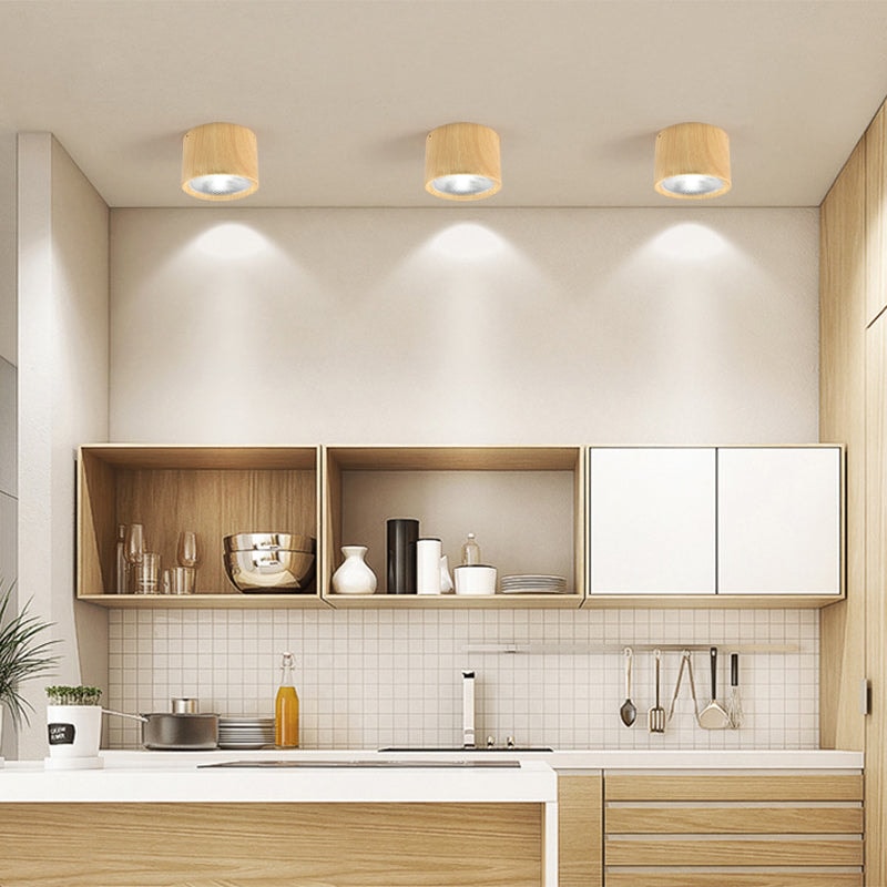 Nordic Cylinder LED Ceiling Spotlight Surface Mounted Downlight for Hallway