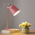 Nordic Macaron Bedside Table Lamp with Adjustable Metal Bucket Shade