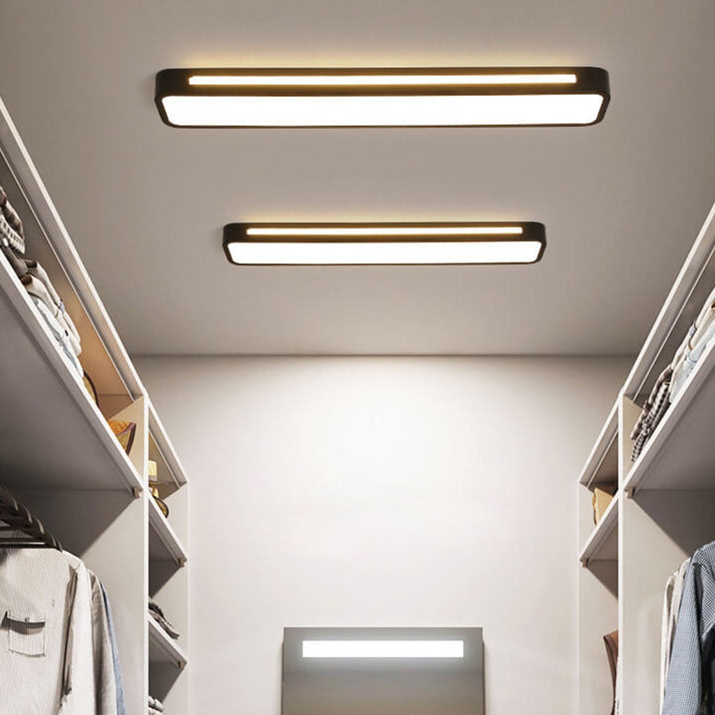 Nordic Minimalist Long LED Flush Mount Ceiling Light for Hallway