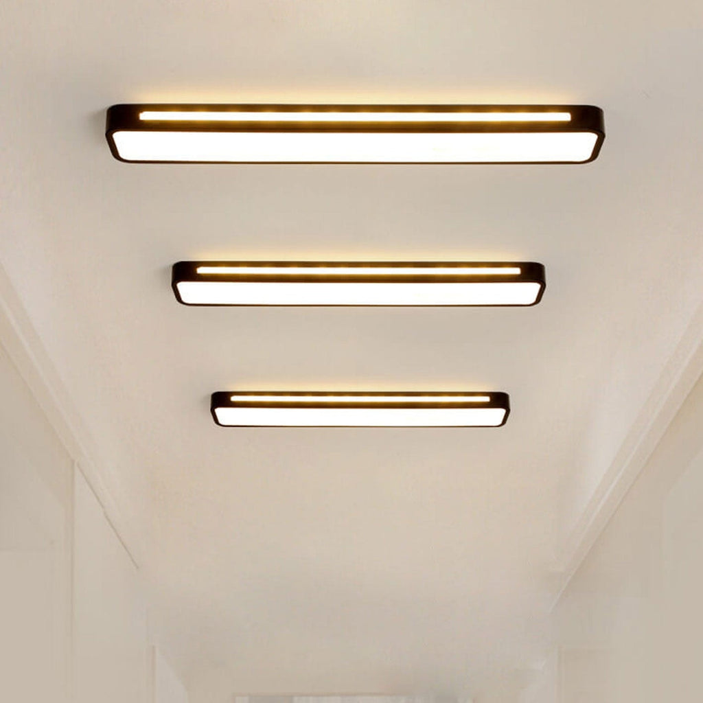 Nordic Minimalist Long LED Flush Mount Ceiling Light for Hallway
