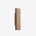 Nordic Solid Wood LED Wall Light with Rotatable Flat Bar for Bedroom