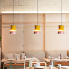 Nordic Two Tone Macaron Pendant Light with Metal Shades for Kitchen Island