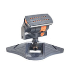 Oscillating Garden Sprinkler with Adjustable Spray Width and Weighted Base