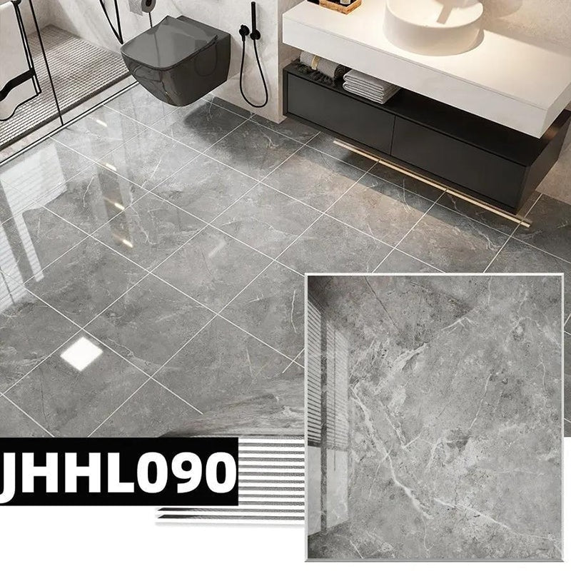 Peel and Stick Floor Tiles Marble Effect Self Adhesive Waterproof Vinyl Tile Set